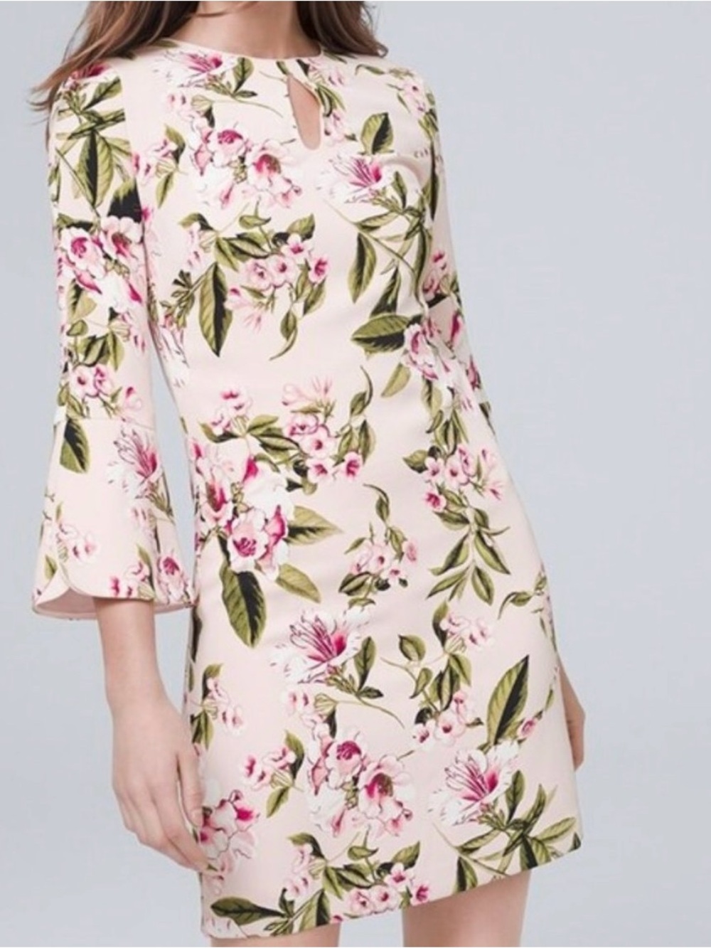 White House Black Market NWOT petal sleeve dress   Size 14